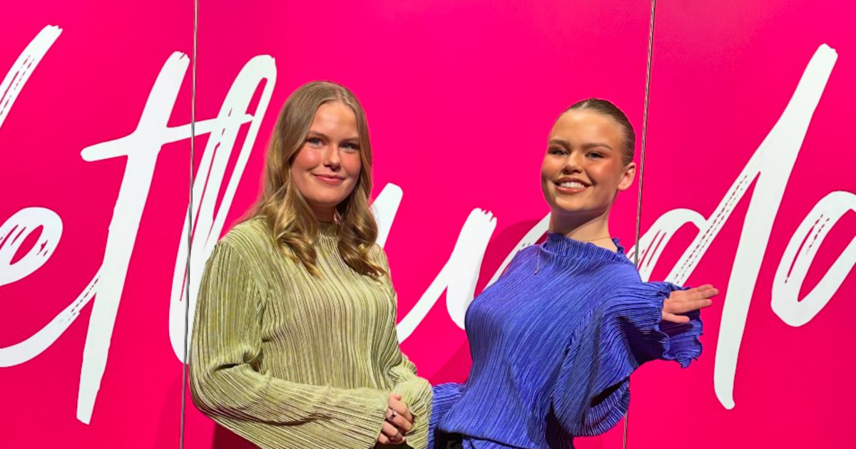 Agnes och Freja Friman på Näringslivsgalan