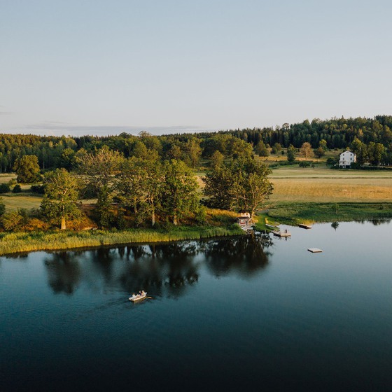 Sjö ovanifrån.