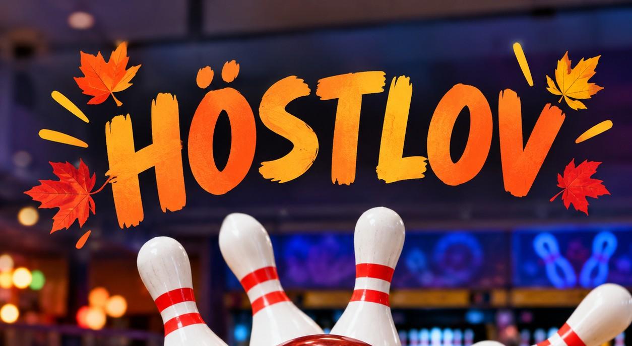 Bowling, kägla, bowlingklot, höstlov, löv